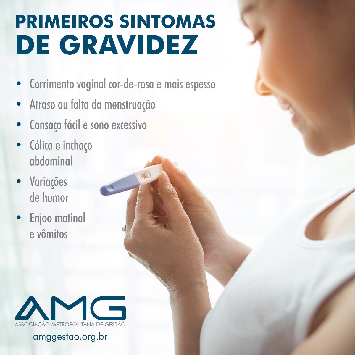 Primeiros sintomas de gravidez - AMG Gestão